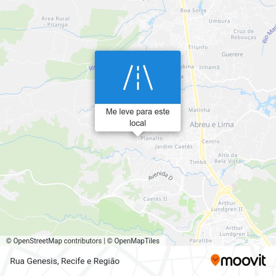 Rua Genesis mapa