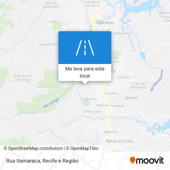 Rua Itamaraca mapa
