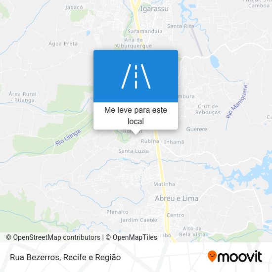 Rua Bezerros mapa