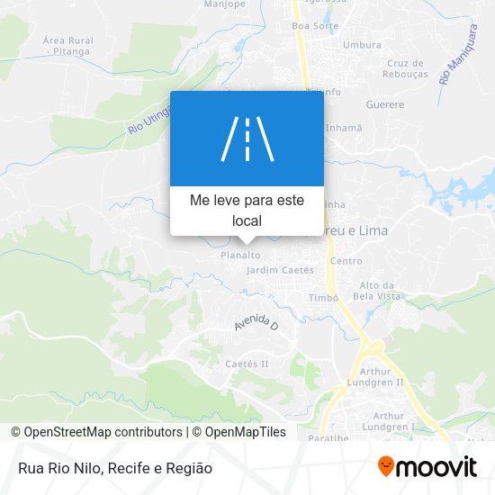 Rua Rio Nilo mapa