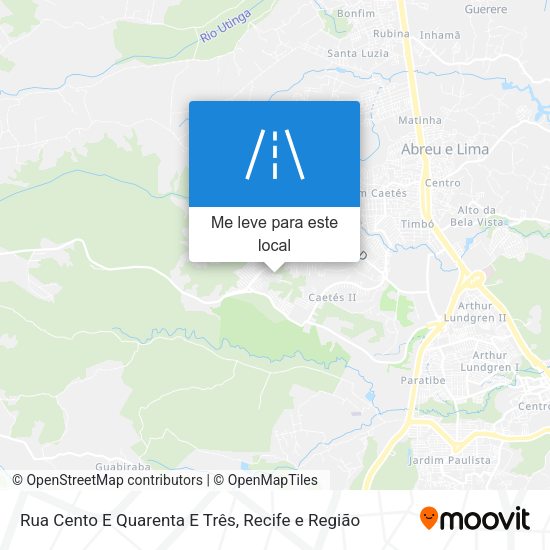Rua Cento E Quarenta E Três mapa