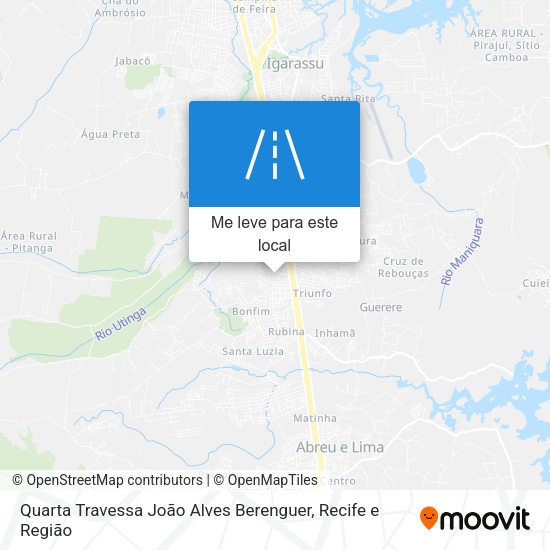 Quarta Travessa João Alves Berenguer mapa