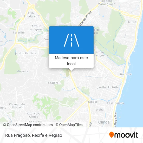 Rua Fragoso mapa
