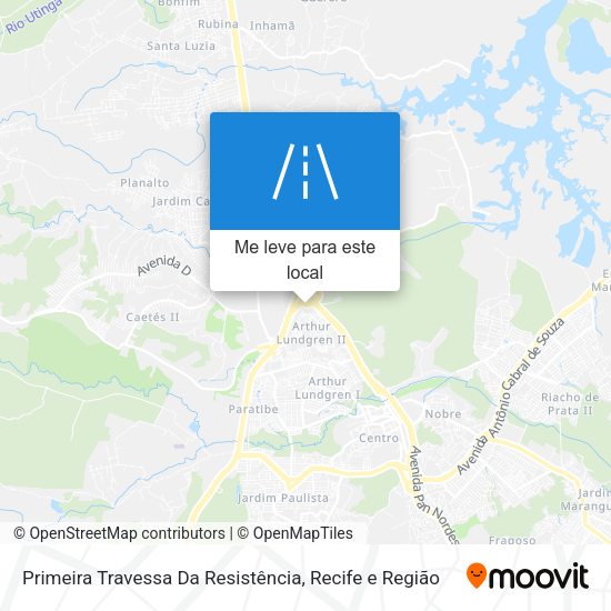 Primeira Travessa Da Resistência mapa