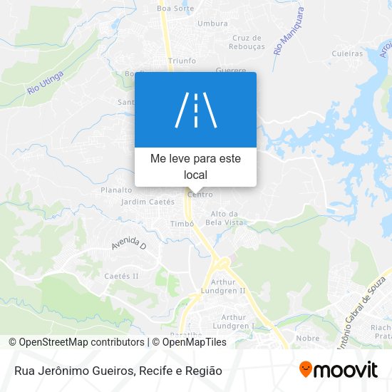 Rua Jerônimo Gueiros mapa