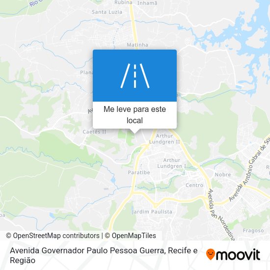 Avenida Governador Paulo Pessoa Guerra mapa
