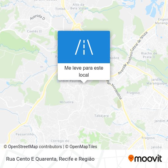 Rua Cento E Quarenta mapa