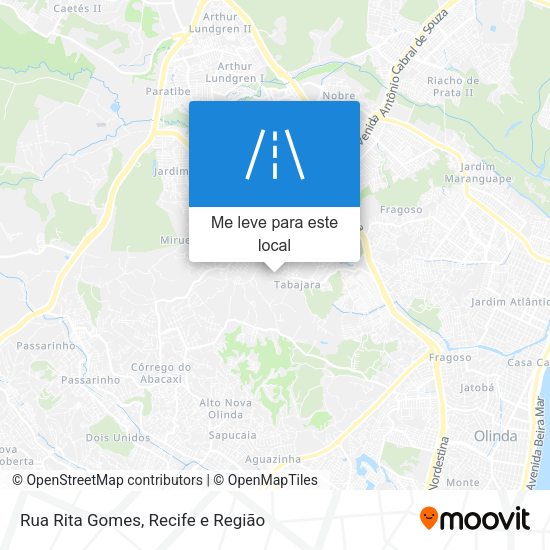 Rua Rita Gomes mapa