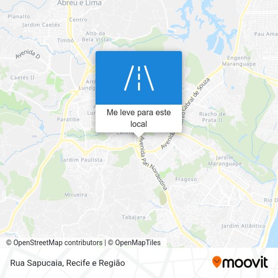 Rua Sapucaia mapa
