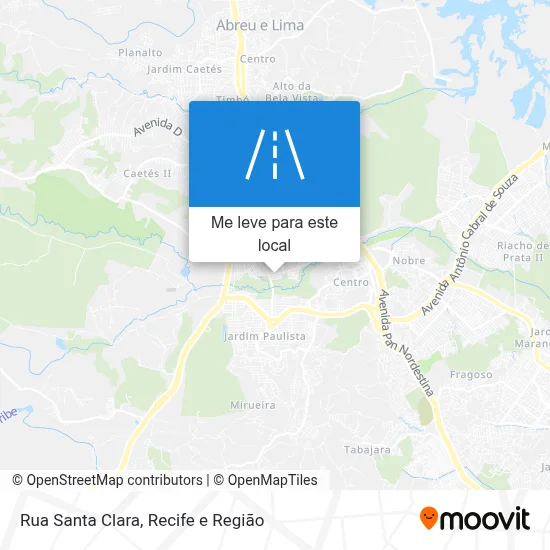 Rua Santa Clara mapa