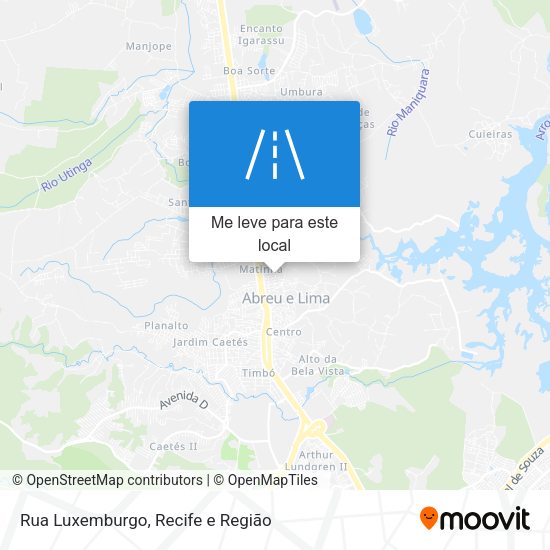 Rua Luxemburgo mapa