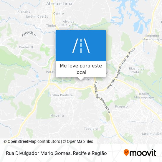 Rua Divulgador Mario Gomes mapa