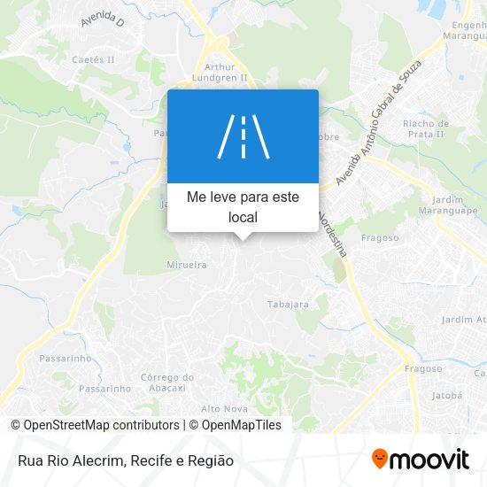 Rua Rio Alecrim mapa