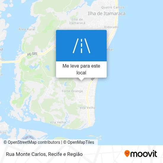 Rua Monte Carlos mapa
