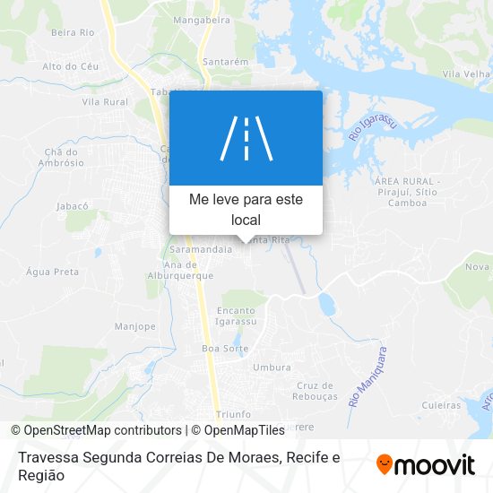 Travessa Segunda Correias De Moraes mapa