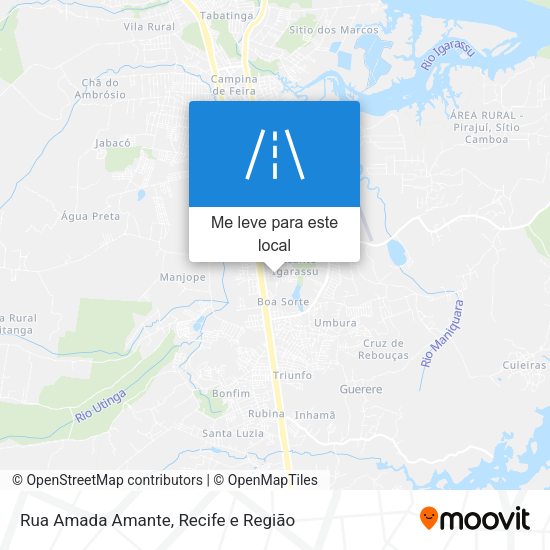 Rua Amada Amante mapa