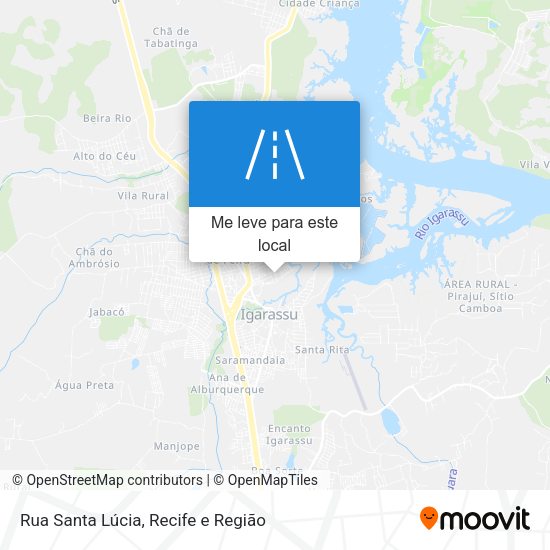 Rua Santa Lúcia mapa