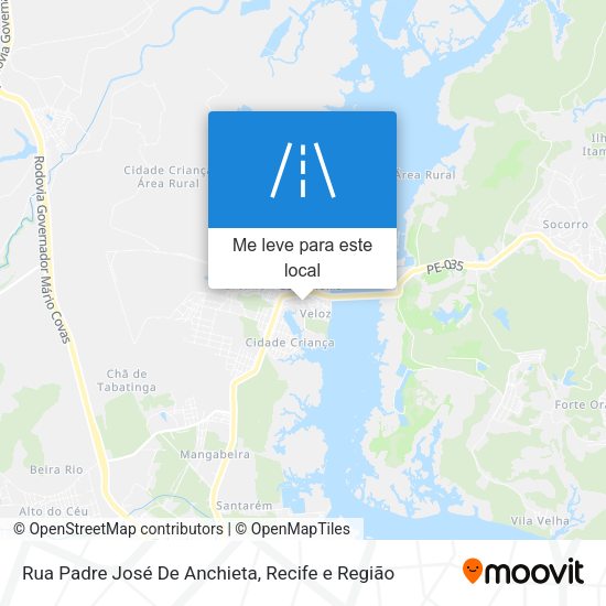 Rua Padre José De Anchieta mapa