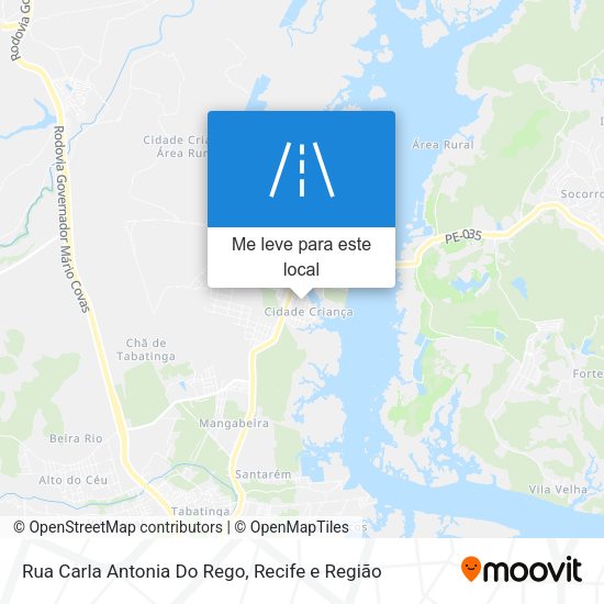 Rua Carla Antonia Do Rego mapa