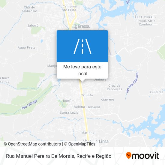 Rua Manuel Pereira De Morais mapa