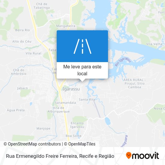 Rua Ermenegildo Freire Ferreira mapa