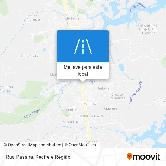 Rua Passira mapa