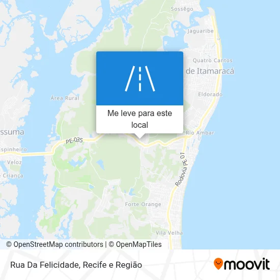 Rua Da Felicidade mapa