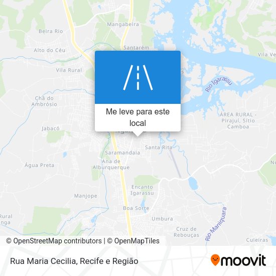 Rua Maria Cecilia mapa