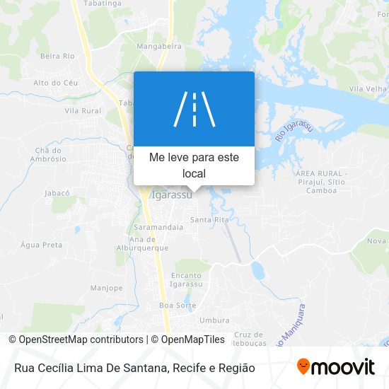 Rua Cecília Lima De Santana mapa