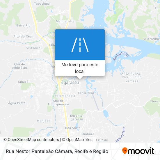 Rua Nestor Pantaleão Câmara mapa
