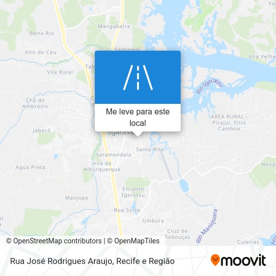 Rua José Rodrigues Araujo mapa