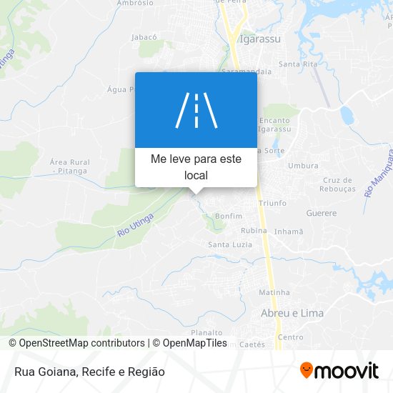 Rua Goiana mapa
