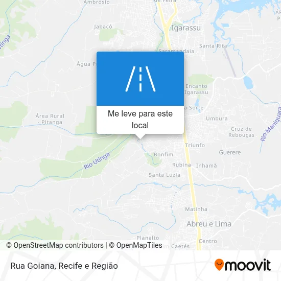 Rua Goiana mapa