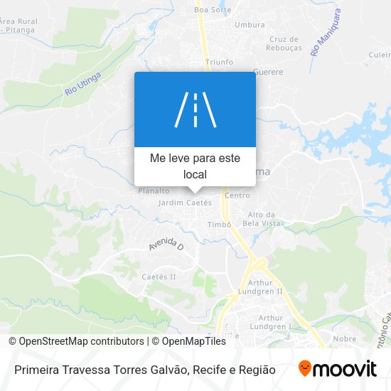 Primeira Travessa Torres Galvão mapa