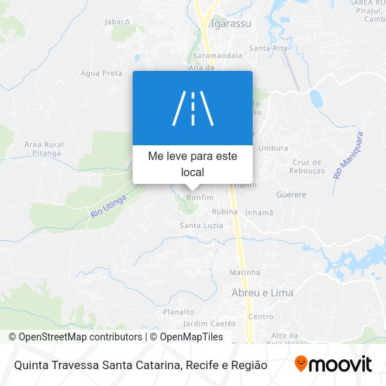 Quinta Travessa Santa Catarina mapa
