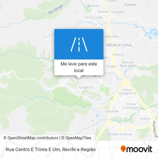 Rua Centro E Trinta E Um mapa