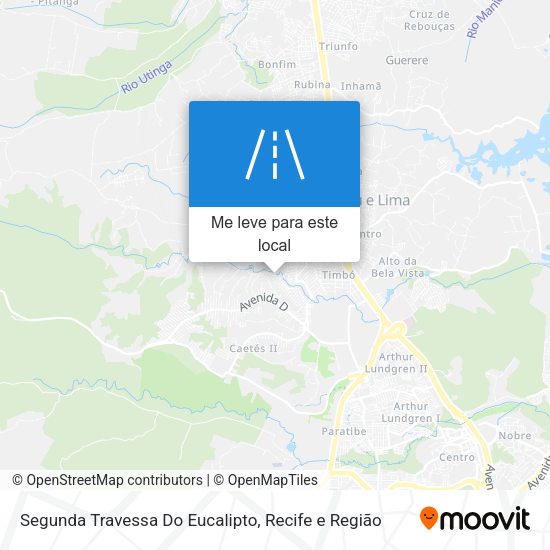 Segunda Travessa Do Eucalipto mapa