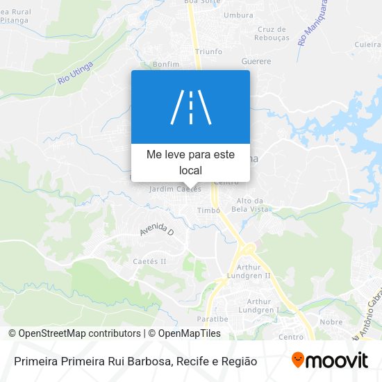 Primeira Primeira Rui Barbosa mapa