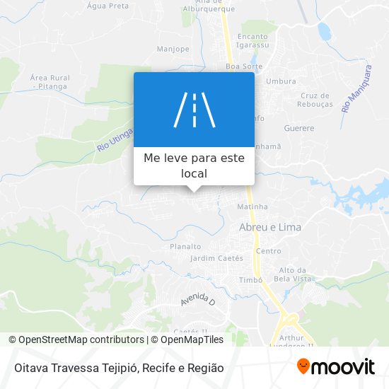 Oitava Travessa Tejipió mapa