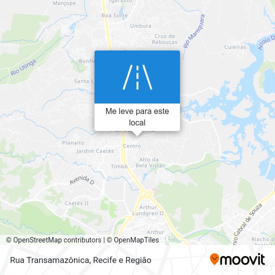 Rua Transamazônica mapa