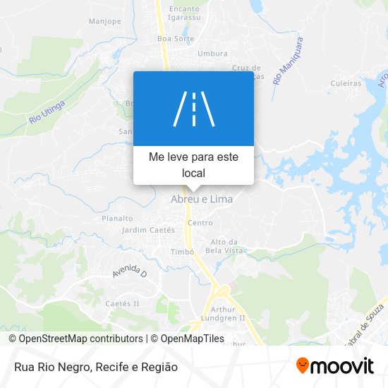 Rua Rio Negro mapa