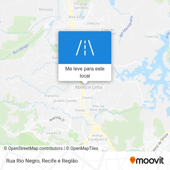 Rua Rio Negro mapa