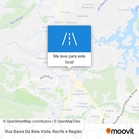 Rua Baixa Da Bela Vista mapa