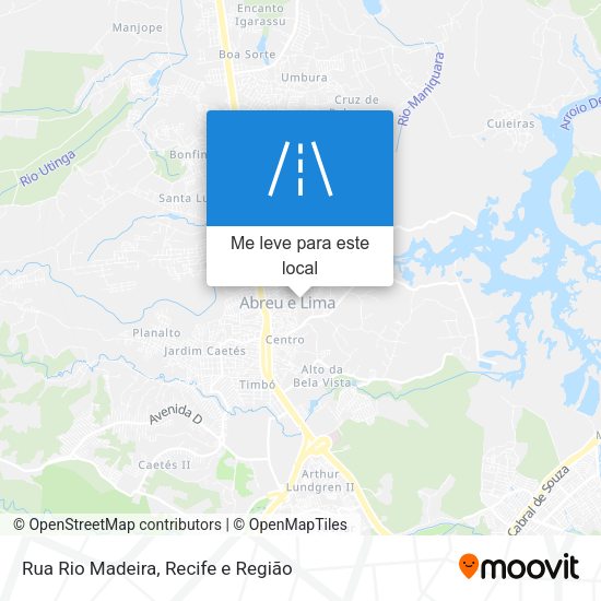 Rua Rio Madeira mapa