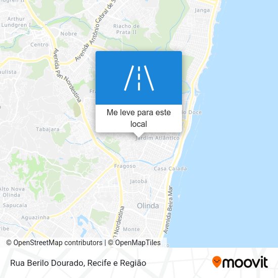 Rua Berilo Dourado mapa