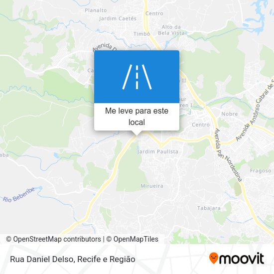 Rua Daniel Delso mapa