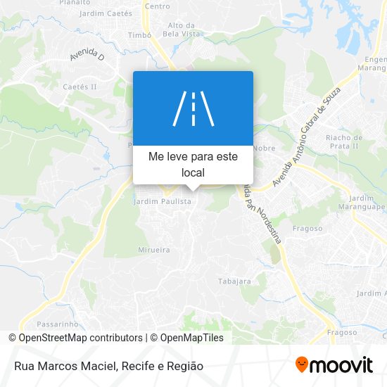 Rua Marcos Maciel mapa