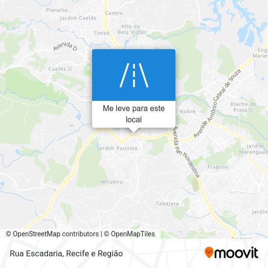 Rua Escadaria mapa