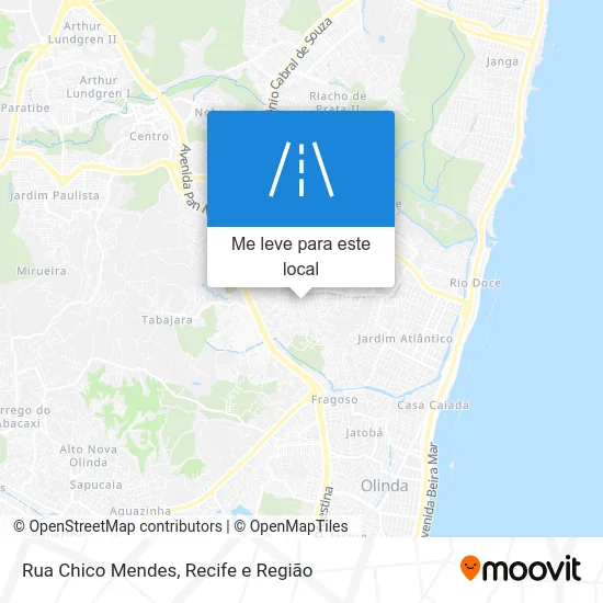 Rua Chico Mendes mapa