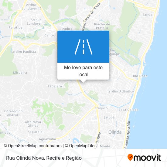 Rua Olinda Nova mapa